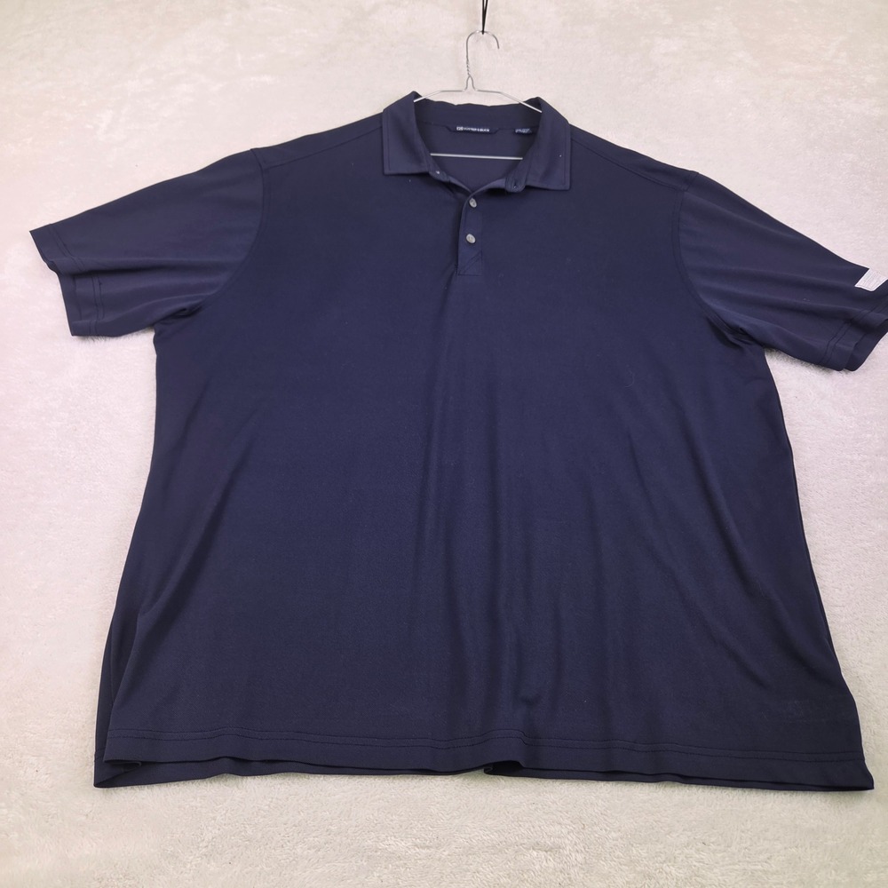 Cutter & Buck Mens XXL Navy Blue Short Sleeve Performance Pique Polo Shirt